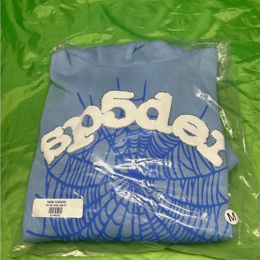 Sp5der web hoodie ‘Sky Blue’